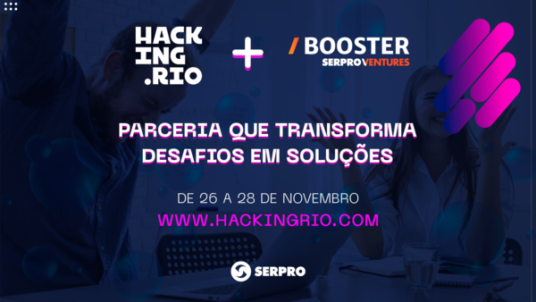 SERPRO's tweet photo. #Serpro é patrocinador do https://t.co/13FssViOQV 2021, que acontece entre hoje e 28/11. A empresa lançou o desafio Id Challenge Serpro Booster para as equipes inscritas no Cluster 17. Saiba mais: https://t.co/rzkcblQHht
#hackingrio #hackforgood #hackathon #hr21 #TJMHR #eunoHR https://t.co/seuqaieuKr