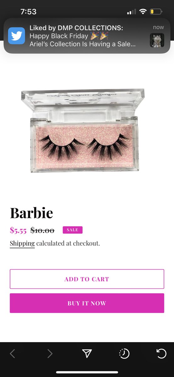 Arielscollectio's tweet photo. Come Look At These Lashes On Sale For $5.55🔍✨
https://t.co/x3bhIf3NKn

#BlackOwned #BlackFriday #BlackOwnedBusiness #ShopSmall #blackfridaysale https://t.co/WgUGwYHl0y