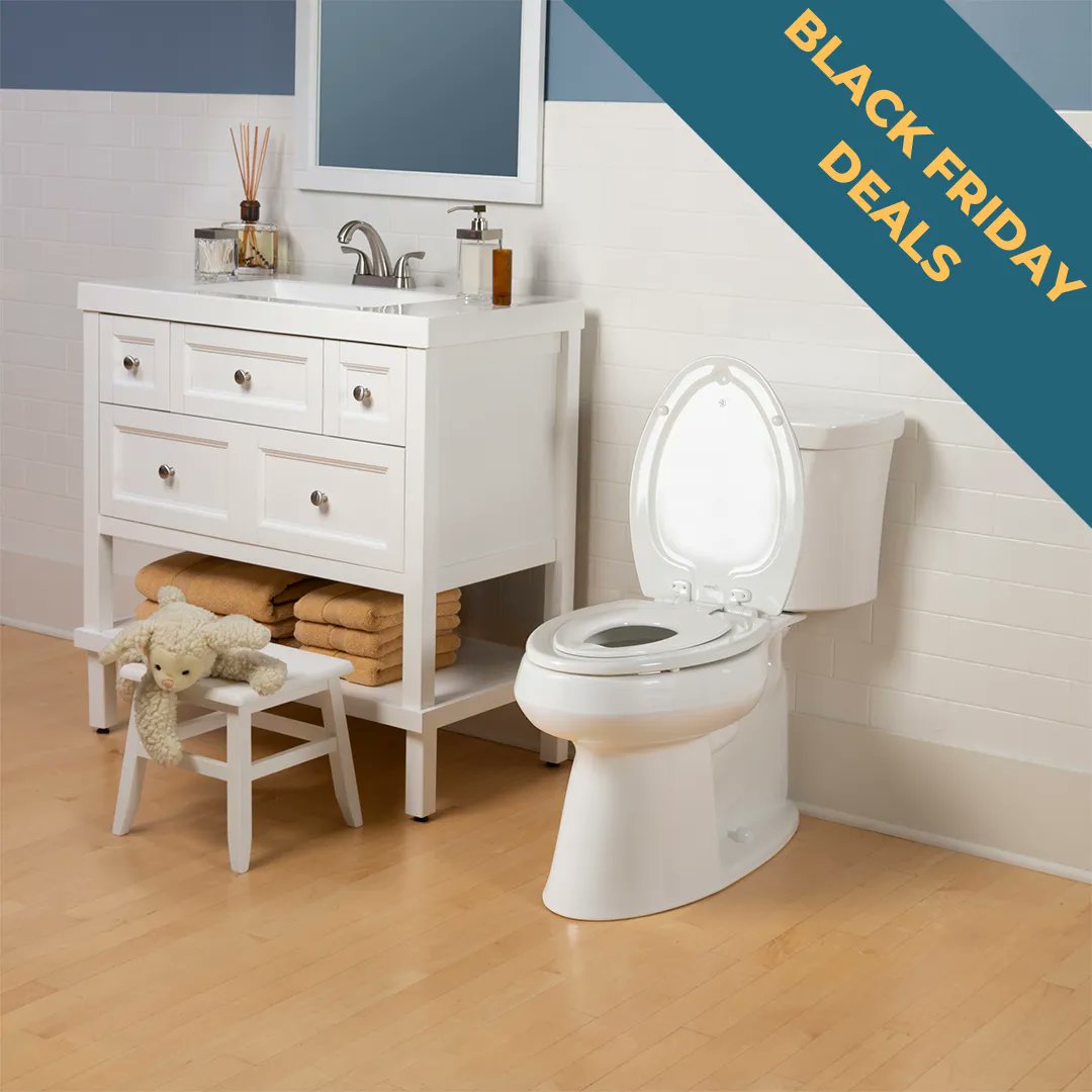 Plumbing_Store's tweet photo. Go from little to big this holiday season with the Bemis NextStep Potty seat. Give the gift of potty training success without the mess. Browse this fantastic product and others during our Black Friday event from now till Nov.29th. #plumbingonline #BlackFriday https://t.co/n6AOpV3QC7