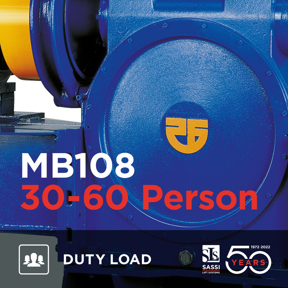 The MB108 is the largest machine in the Alberto Sassi range. It  comes with a  maximum static capacity of 15000kg and is most commonly used for a duty load in excess of 30 persons @ a 1:1 roping arrangement. #Lifts #Engineering #Elevators #Projects #Construction #AlbertoSassi