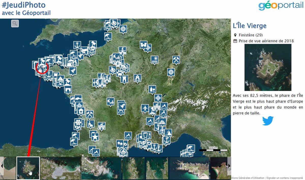 #30DayMapChallenge #day25 - Interactive
Interactive map of @Geoportail tweets #JeudiPhoto - #French #ThursdayPhoto #ExploreFrance #VisitFrance
#Macarte @IGNFrance #GeoCommuns
🗺️👉macarte.ign.fr/carte-narrativ…
