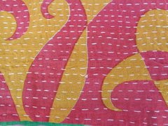 New Indian Cotton Kantha Fashion Scarf Reversible Bohemian Handmade Pareo Band SM58