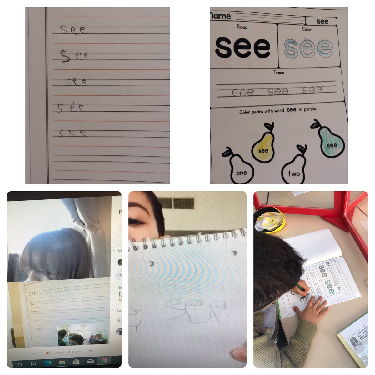 Darineyassine's tweet photo. Our day was spent working on the sight  word “See” 👀! Enjoyable🥰moments while spotting the word “see” during inquiring in books&amp;stories, reading the sight word”see”&amp;writing✍️ it #Literacy #Spelling #reading  #Reading @TawilNoor @Hhhsinfo @Danadanab1 @tbaassiri @DaraziFarah https://t.co/Nr9PvMnEkU