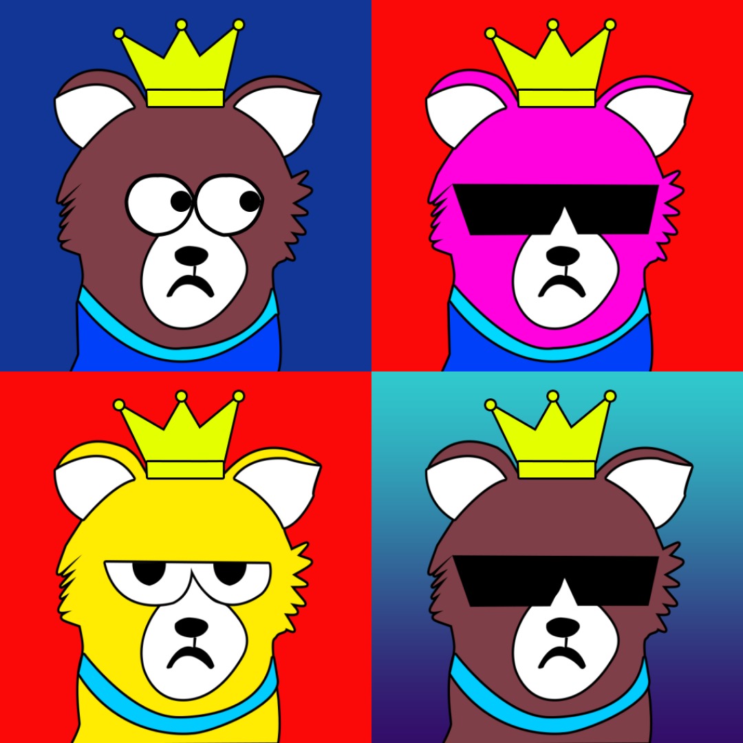 The CryptoBear kings👑
They're the one shorting stonks everytime yet tend to get away with it!!!!

Opensea : opensea.io/collection/cry…

#NFTs #NFTCommunity #NFTartists #NFTartist #Crypto #NFTshill #NFTcollection #NFTdrop