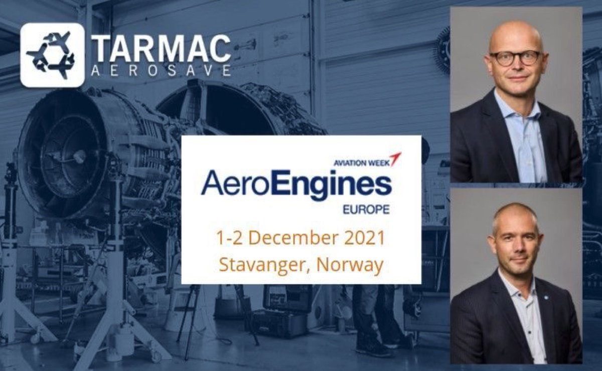 TarmacAerosave's tweet photo. [#AEEUR] 2 members of our Sales team will be in Stavanger, Norway for  #AeroEngines organized by @AvWeekEvents.

Pierre Bonnichon &amp; @flyingbren will be available to talk about #EngineStorage, #EngineServicing and #EngineRecycling.

Let's meet! https://t.co/NY22EnaASe