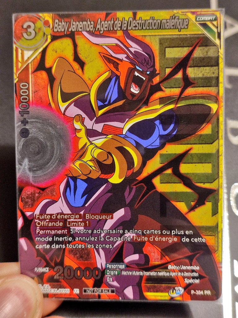 Dbzcollection's tweet photo. #DragonBallSuper Card Game
Saison BT15 Winner Card Campagne
#Videl #Songohan #RoiVegeta #Janemba version baby ??? #Dbscg fr https://t.co/QV9KVJBf3v
