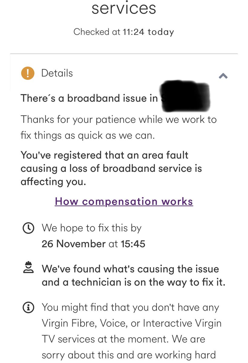 JonRGorman's tweet photo. @virginmedia Just the below, but it’s been like this since yesterday, just with the time moving back each time it gets to it. https://t.co/jkg5lDp6Vq
