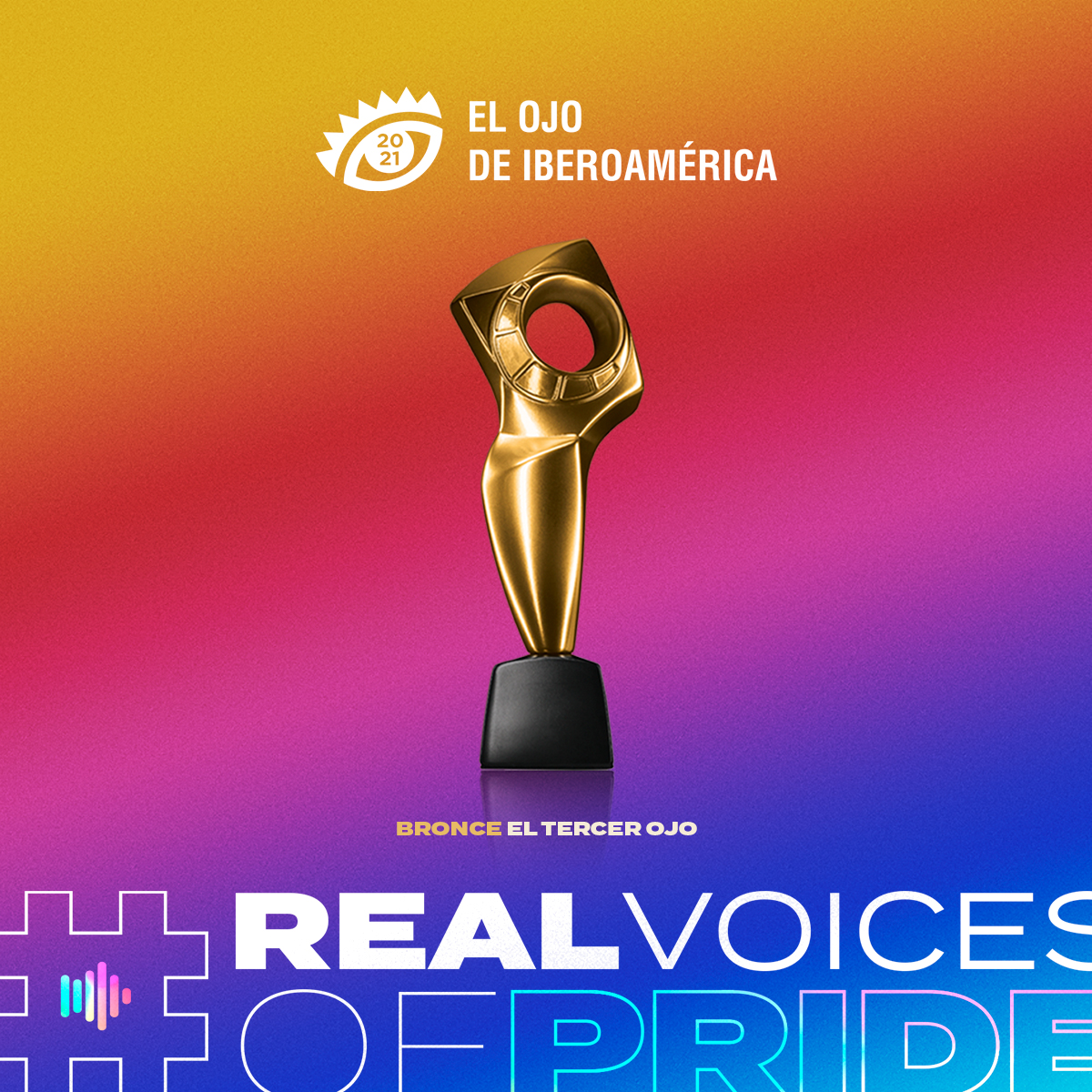 Edelman_Spain's tweet photo. Nuestra campaña #REALVOICESOFPRIDE para @FELGTB ha ganado el Bronce en la categoría El Tercer Ojo, que premia la idea con mayor poder transformador para la industria en el @elojofestival. Impactar y transformar es lo nuestro. Somos #trustmakers y no podemos estar más orgullosos. https://t.co/YBNkScaLPt