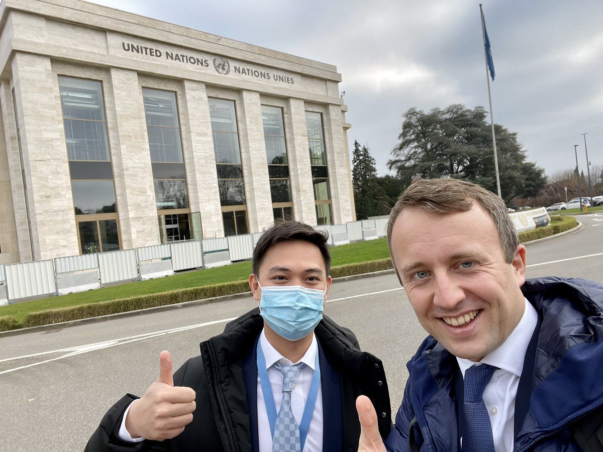 philipcattle's tweet photo. Superb catching up in Geneva with old colleagues from #Beijing @ourguyingeneva ! Amidst the twists and turns of this year’s #BWCMSP it’s nice to see friendly faces 🇵🇭🇬🇧🇺🇳 https://t.co/Fgr8B7m0Be