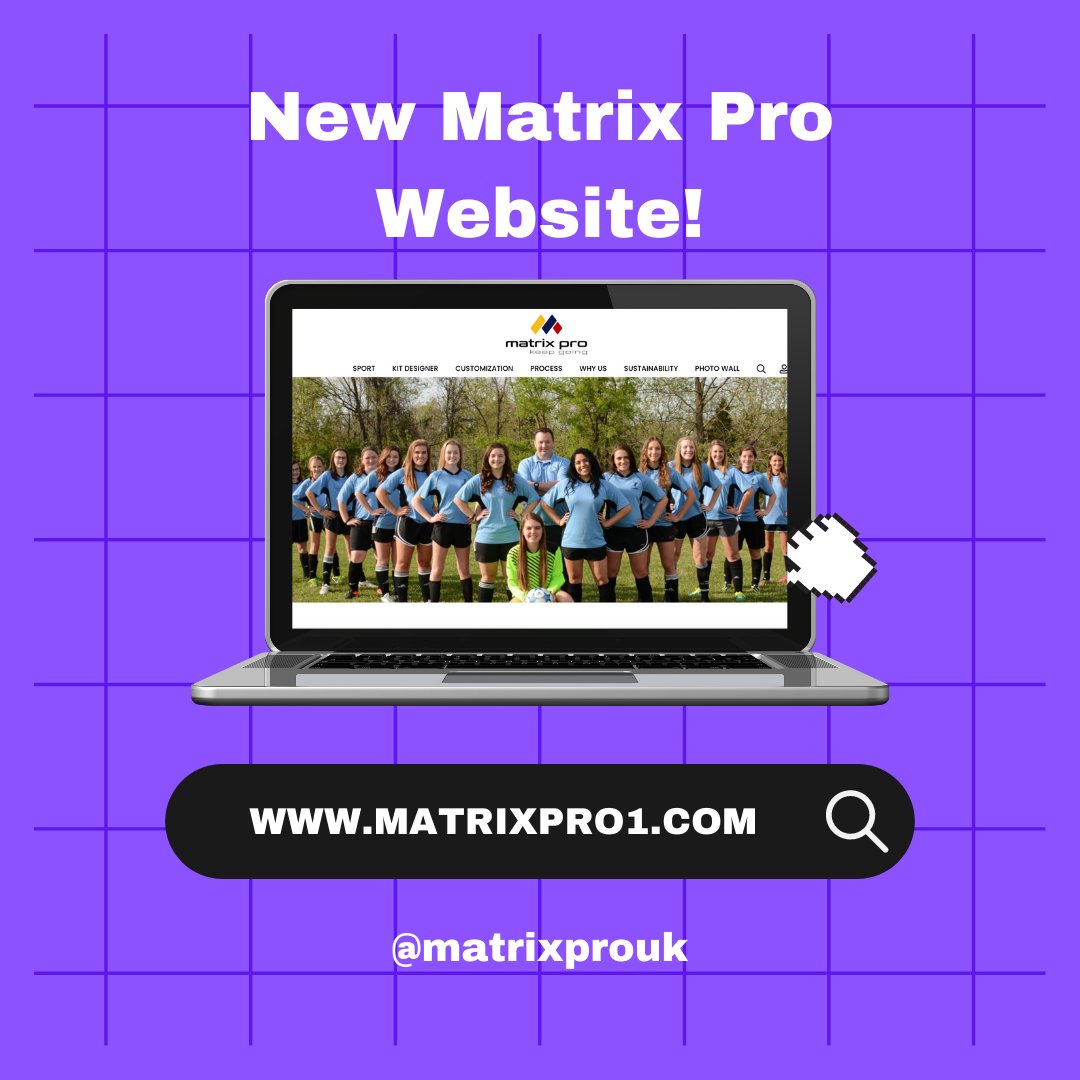 MatrixPro15's tweet photo. Our new website is LIVE! Make sure you head to https://t.co/hQqMJYAJnz to view our sports apparel and products as well as our customisation services. #matrixpro #sportsgear #custom #customisation https://t.co/Ik4GAagzyp