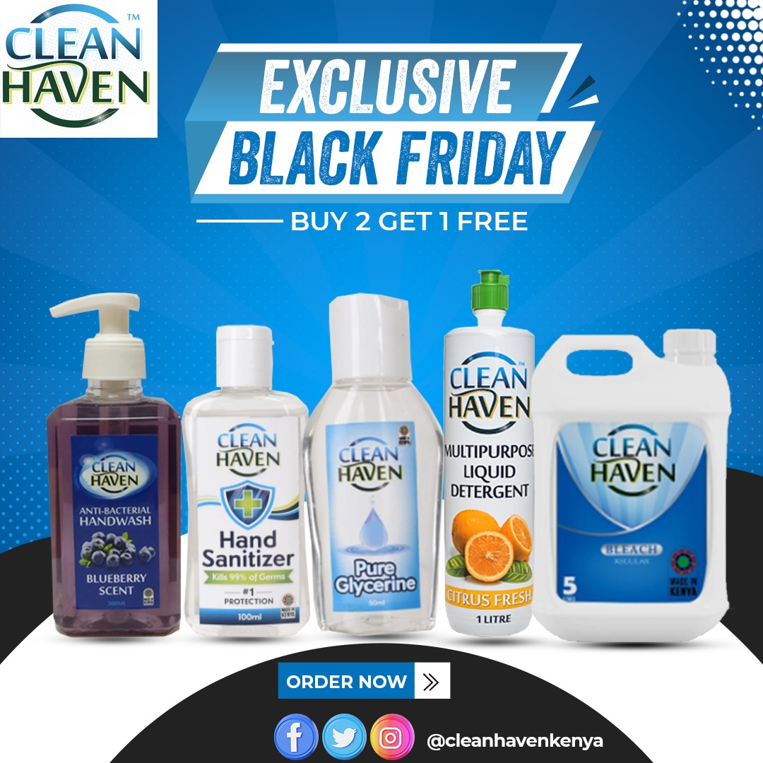 cleanhavenkenya's tweet photo. Black Friday offer!

DM for prices. 

The offer applies to prepaid customers and is valid until 5th December.
Till Number - 827793
Number - 0785769744

Terms and conditions apply. Deliveries are made between 1st Dec to 3rd Dec.

#healthyliving #handwash #cleanhavencares https://t.co/Mb3oNYmHpR