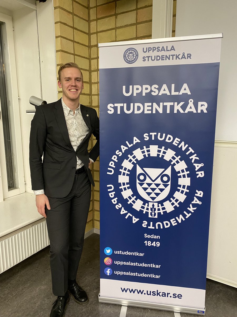 JFarnert's tweet photo. Igår fick jag och resten av styrelsen 2020/21 ansvarsfrihet av Uppsala studentkårs fullmäktige. Mycket glad och stolt över vårt arbete. Däremot har vi stora utmaningar framöver som jag ser fram att leda organisationen igenom! #uskar https://t.co/KJMLZGYmhh