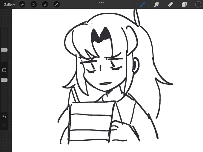 ive been working on some scary stuff lately and designing some of them has been such a process. when it makes me viscerally uncomfortable to look at that means im doing well but that means my face while drawing is perpetually like this 