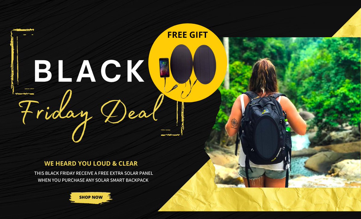 Tespack's tweet photo. ๐๐จ๐ฐ๐๐ซ๐๐ฎ๐ฅ ๐๐๐๐๐ ๐
๐๐๐๐๐ ๐๐๐๐!
Get a free solar panel with your purchase.
Be quick and donโt miss it, because this deal closes on Monday!
Check it out now! ๐ https://t.co/Isfns56deH
#BlackFriday #free #solar #Powerlaptops https://t.co/0zpFY84bdq