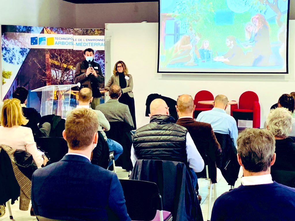 TechnopolArbois's tweet photo. Rencontres Réseau #Cleantech avec @eplplanete qui œuvre en faveur de la collaboration entre chefs d’entreprise et porteurs de projets environnementaux 🌍 avec le témoignage de @team_GSA et les pitchs des startup @BlueMenage @SakowinGreenNRJ @ErylonS #AltoSolution #MACAFlight 🌱🚀 https://t.co/KAqszoMnEX