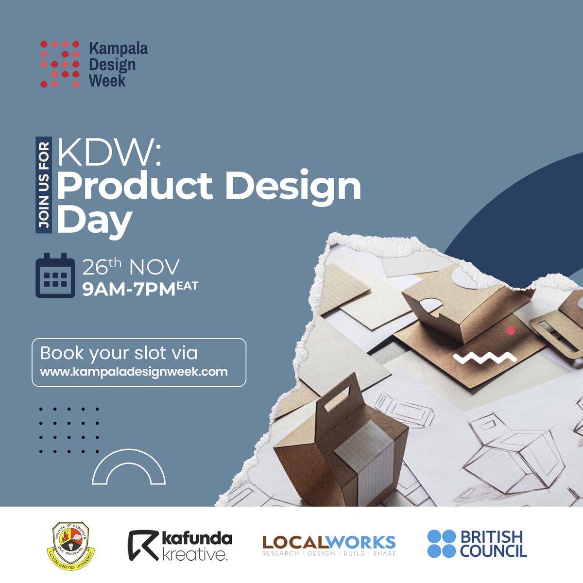 KlaDesignWeek's tweet photo. We are going to hold a twitter space today at 7pm to further the discussion on product design. Resources: Tools and Materials (What the pandemic has highlighted in the field) #productdesign #kampaladesignweek TUNE IN, 7PM TODAY. https://t.co/OBSL25Aqed