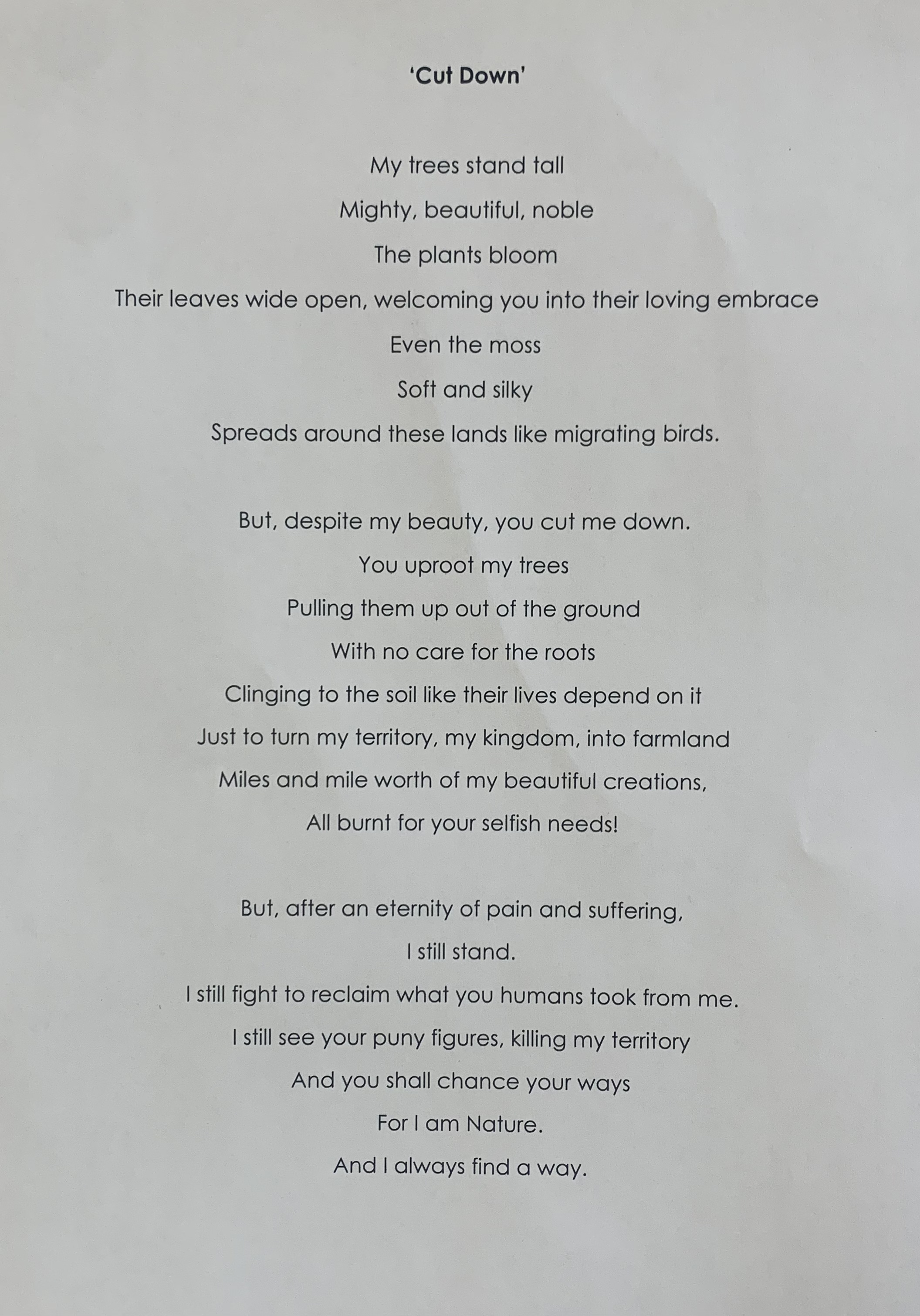 Louth Academy on Twitter: "A huge well done to James Dannatt Year 9, who  was nominated as our English Star of the Week for this gorgeous poem he  wrote as his homework.