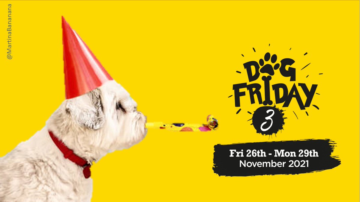 MartinaBananana's tweet photo. Celebrating Dog Friday!
@OneMinuteBriefs
of the Day: Create posters to celebrate #DogFriday & promote the #UltimuttMegaDraw with
@ProDogRaw https://t.co/e69SSoWd3S