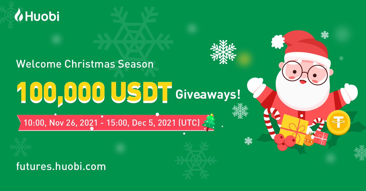 HTX_Global's tweet photo. 🎄 #HuobiFutures $100,000 Giveaway! 🎄

To Enter:
🔹Sign Up
🔹Trade
🔹Fill in the form:  https://t.co/1VRolOCtun https://t.co/ENZZIAbKxj