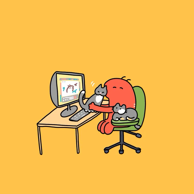 なんでどこにでもついてきてくれるの?☺️ 