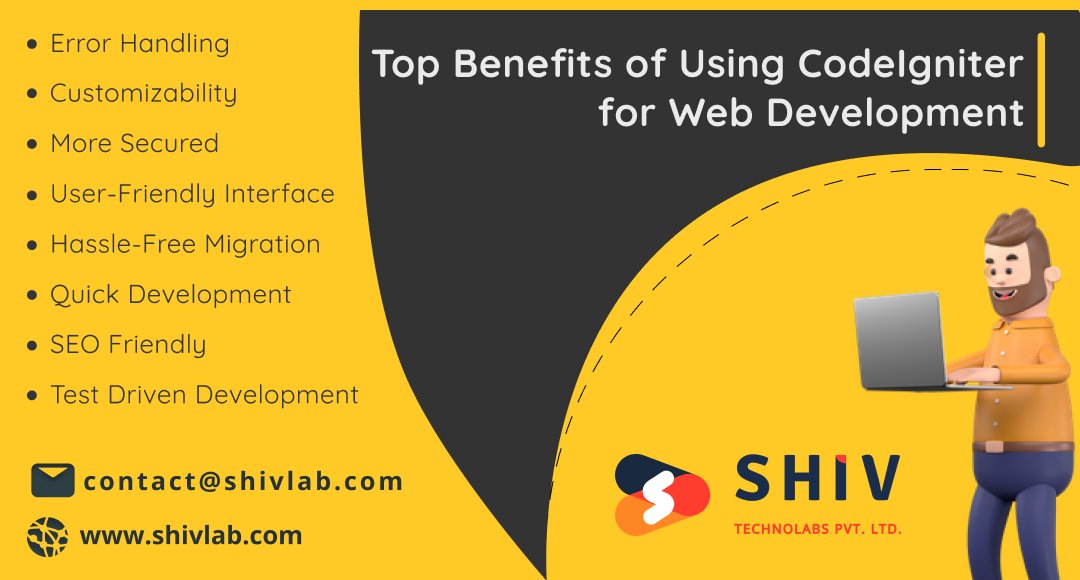 Shiv_Technolabs's tweet photo. #CodeIgniter  is the Largest #OpenSource Development Platform for PHP. which are Custom Web #ApplicationDevelopment By Implementing a Number Of Libraries
#developer #webdeveloper #webdevelopement #php #phpdeveloper #codeIgniterdevelopment #itcompany #knightcoders #shivtechnolabs https://t.co/cWHVBEP7rv