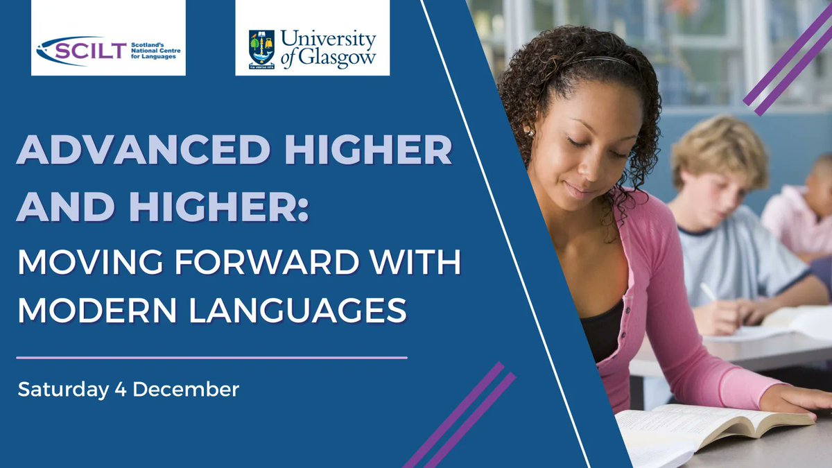 In partnership with the University of Glasgow, our workshop is for pupils studying languages at Higher and Advanced Higher. The event offers tips for exam preparation and an insight into studying languages at university. Register by noon 3 December. buff.ly/2ZuRH8k
