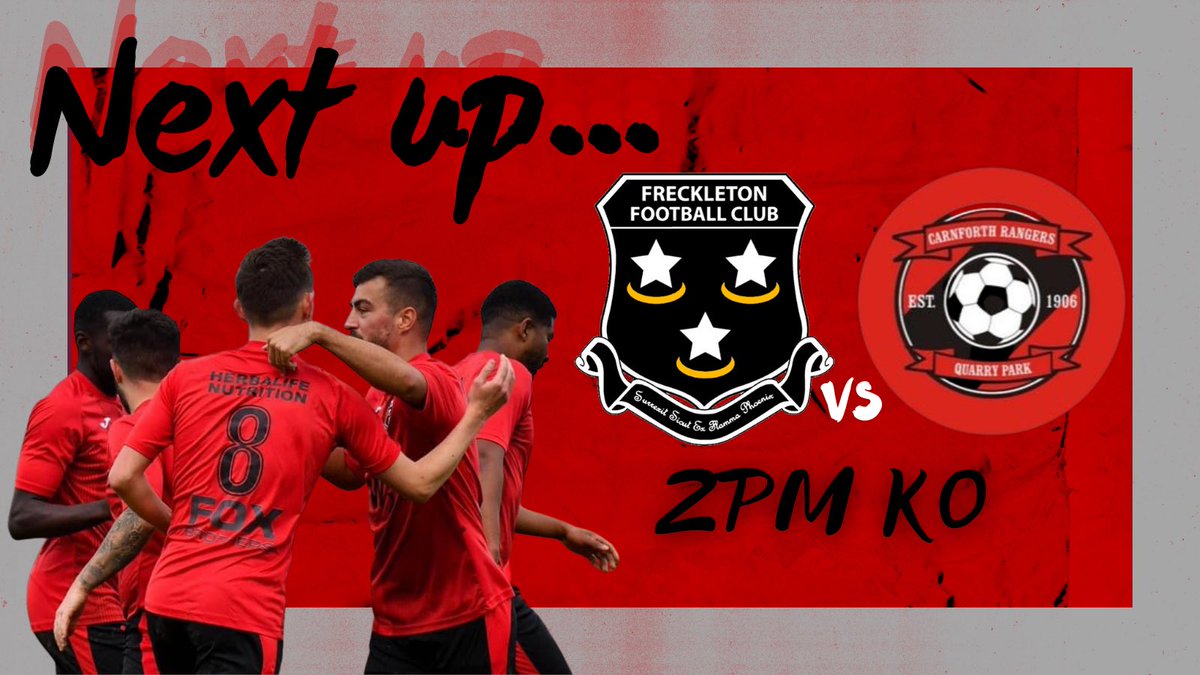 ⚽️ | This Saturday, we’ll welcome <a href="/CarnforthRanger/">Carnforth Rangers FC</a> to the Rawstorne Sports Centre! 👊

Kick off will be at 2pm, and the Bar will be open - so come on down and cheer on the lads! 🙌

#UpTheFreaks 🔴⚫️