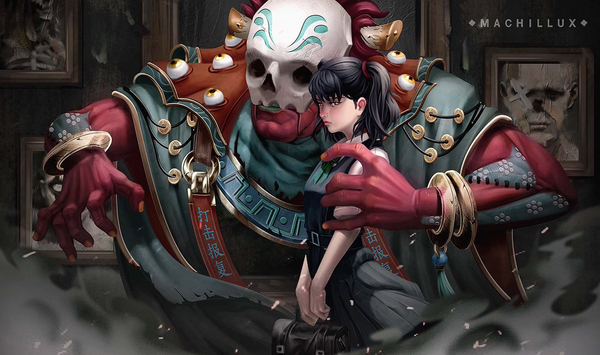 I am Machillux. 
And this is my work.

foundation.app/@machillux/~/1…

Everybody thinks the girl is harmless. Who knows that she has a demon deep inside. All wicked people will be judged and punished by her. @withFND