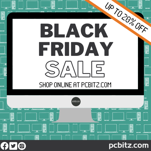 PCBITZ's tweet photo. Our Black Friday sale is NOW ON!🎉 Take a
look on https://t.co/9JgU2RdijL, and apply your EXCLUSIVE
discount codes: SSD15 - For 15% OFF ALL 2.5" SSDs ¦
BF20 - For 20% OFF ALL STOCK (Excluding 2.5"
SSDs). Happy Shopping!🛒 Discount ENDS AT MIDNIGHT 28/11/2021! https://t.co/aZdwV4zfpu
