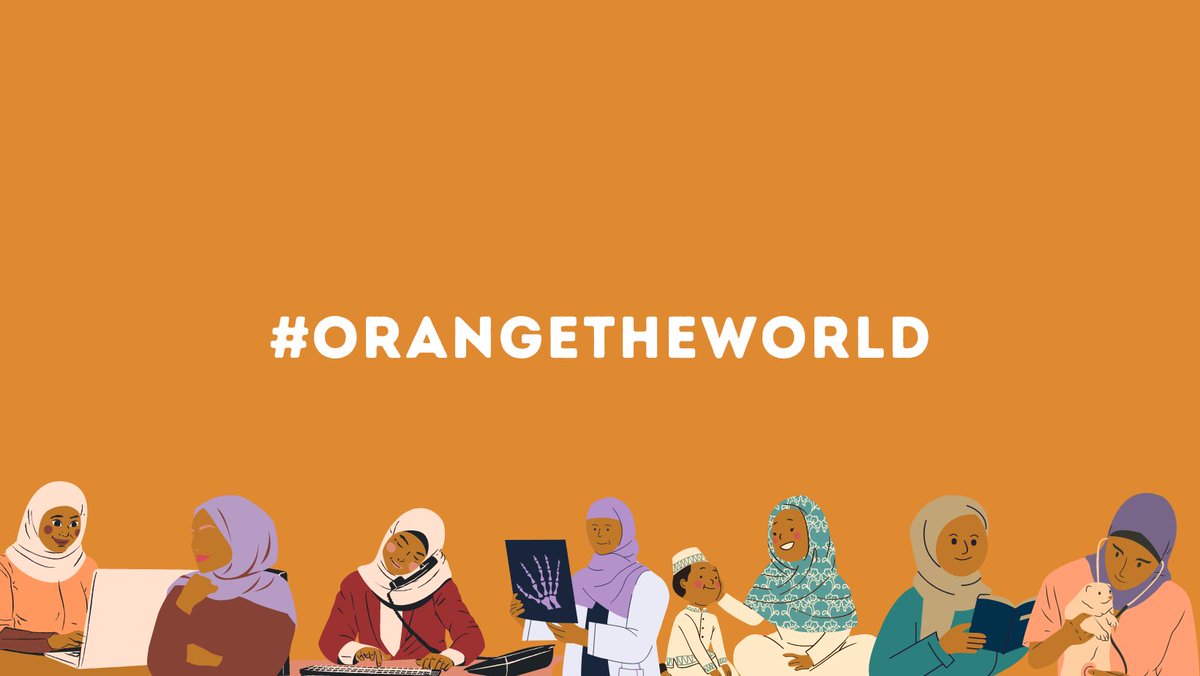 Haweeney's tweet photo. During this #16daysofActivism2021 we pledged to stand in solidarity with women in their choices, be it her safety, career choices, what she wears, her political and social views, and her independence from discriminatory social norms. #OrangeTheWorld https://t.co/1foaHuSyDv