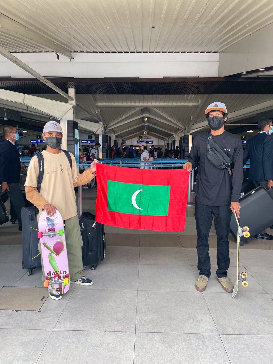 @abdulla__aiman &amp; <a href="/alishaahil/">Alishaahil</a>  REPRESENTING MALDIVES IN 2021 JUGAAD INTERNATIONAL SKATEBOARDING TOURNAMENT IN INDIA THIS YEAR AGAIN 

GOODLUCK BOYS 👏🇲🇻 🛹

CAN’T THANK YOU ENOUGH <a href="/fiveo/">FiveO</a>.mv, @redbullmv &amp; ALL OTHERS FOR THE CONTINUOUS SUPPORT