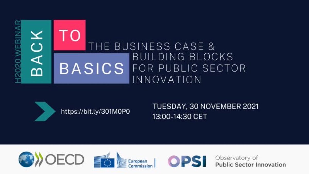 inovativen's tweet image. ￼
💡Po konferenci #GovRecovery se vračamo nazaj k osnovam.
￼
Pridružite se nam 30. 11. na webinarju 🚀 Back to basics in skupaj z nami raziskujte kako lahko inovativnost postane del sistemske podpore vladam.

Registriracija 👉 bit.ly/301M0P0

#inovativnost #OECD #OPSI