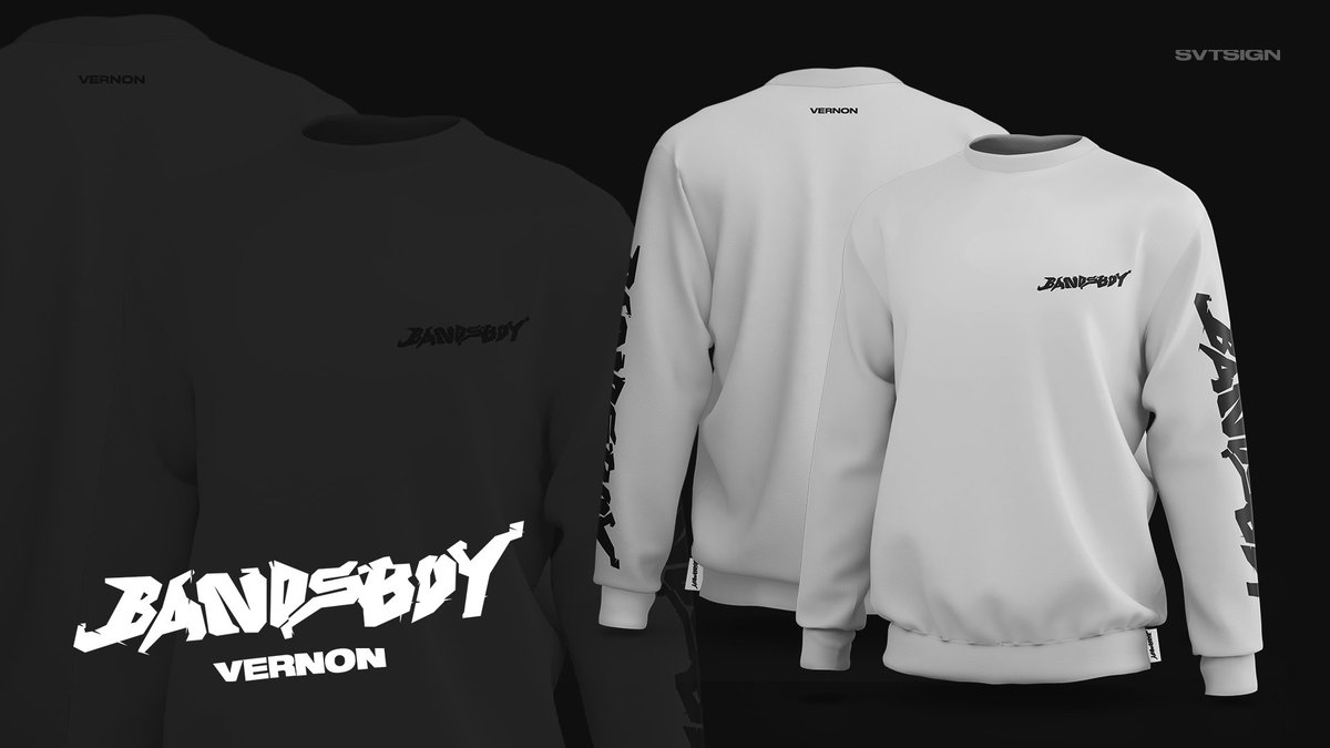 svtsign's tweet photo. #VERNON :  BANDSBOY Sweatshirt. https://t.co/wm2RKnIiLK