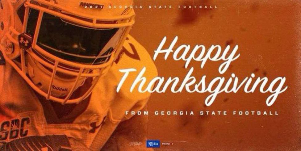 Happy thanksgiving to everyone!!!! <a href="/GeorgiaStateFB/">GSU Football</a> <a href="/CoachSElliott/">Shawn Elliott USC</a> <a href="/darius_eubanks/">Coach Banks</a> <a href="/coach_stepp/">Coach Stepp</a> <a href="/corypeoples/">Coach Peoples</a>