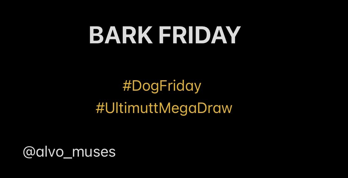 alvo_muses's tweet photo. Bark Friday… @OneMinuteBriefs poster concept to celebrate #DogFriday & promote the #UltimuttMegaDraw with @ProDogRaw #creative #advertising #copywriting #doglovers https://t.co/D0CMqmQ5xe