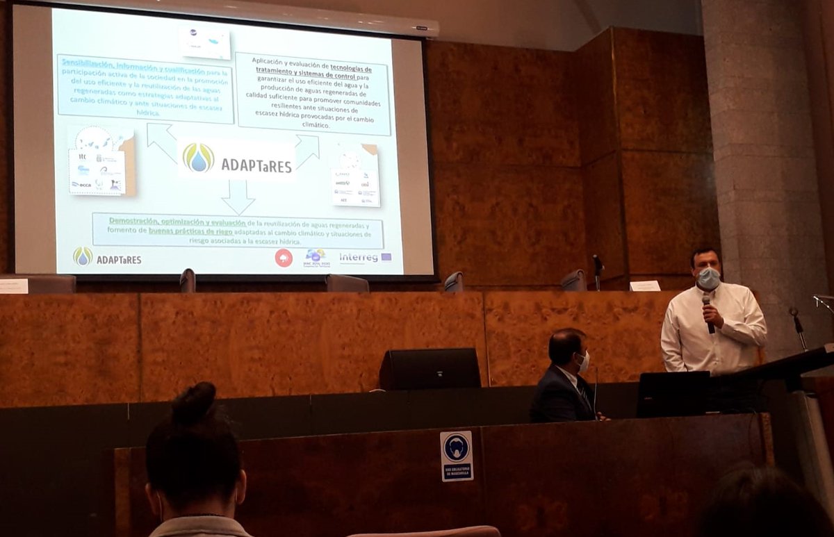Elmasa_TA's tweet photo. Esta semana asistimos a las jornadas de difusión de resultados @adaptares, -donde participamos en el proyecto de tratamiento terciario para la ETAR de Santa Catarina en #CaboVerde-. Gracias al @ITCCANARIAS   y a la @ULPGC  por su organización. https://t.co/RmgmNk2SWJ