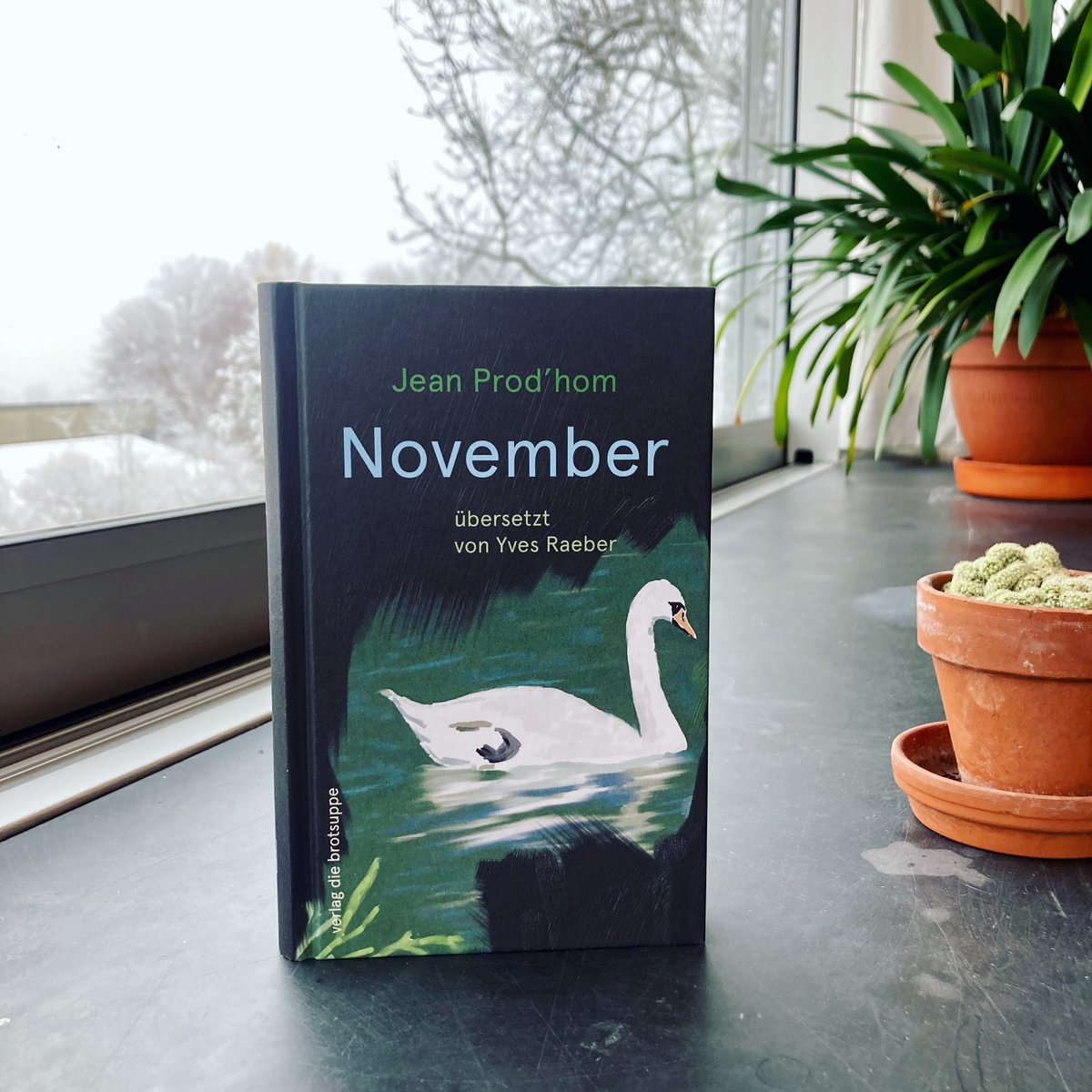It is not that difficult to #namethetranslator! From now on we will regularly share best practice examples from our Looren collection. November by Jean Prod'hom was translated by Yves Raeber and published by die brotsuppe!
Retweet this if you want #translatorsonthecover!
#looren