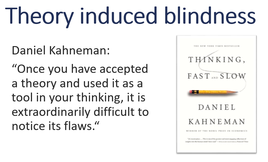 If we use some mental models for a long time it's time to  confront them if still relevant.