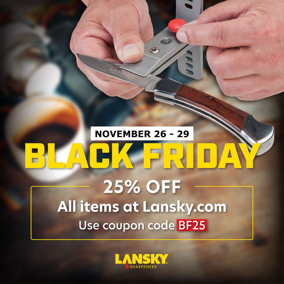 #BlackFridaySale 25% OFF all items now through Monday at lansky.com! Coupon code BF25