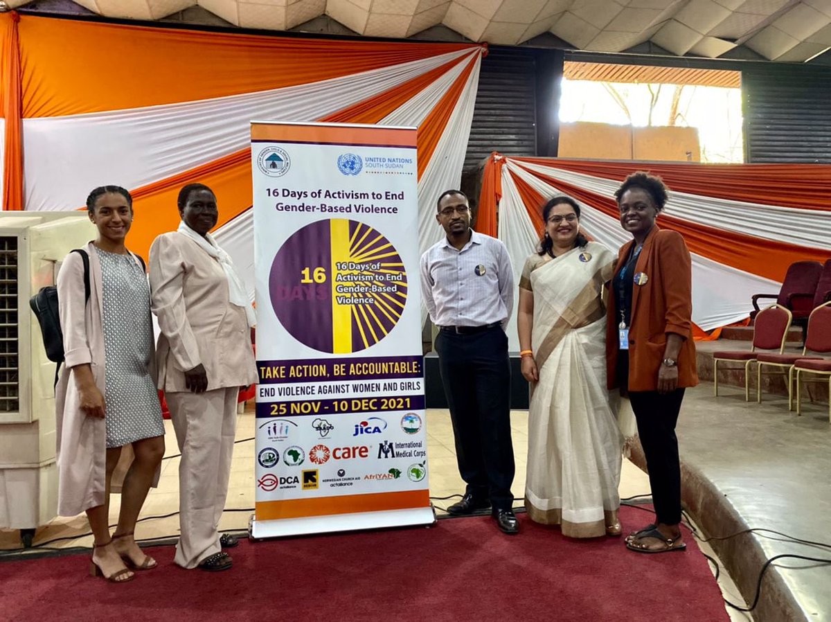 brouilj's tweet photo. Yesterday was the launch of #16Days against #SGBV
Violence against women and girls needs to end.
Honoured to have participated to this @UNFPASouthSudan event.
#CanFund #SouthSudan @CanSoudanduSud https://t.co/oSGpQAM0On