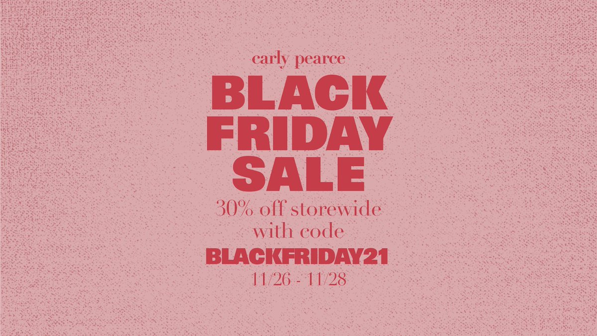 Y’all know I had to give you the hookup on a #BlackFriday deal! Now through Sunday get 30% off sitewide with code BLACKFRIDAY21! Let me know what you get 😍 carlypearce.lnk.to/ShopWE