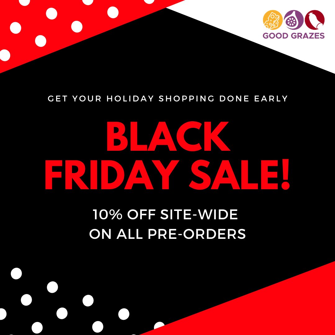 📢 BLACK FRIDAY SALE! 📢Get 10% off orders placed online, now until Monday! Want to send some treats to loved ones for the holidays? Set it and forget it! Pre-order &amp; schedule delivery NOW for December. No code necessary, discount applies automatically to your cart! 🙌 
#Ottawa