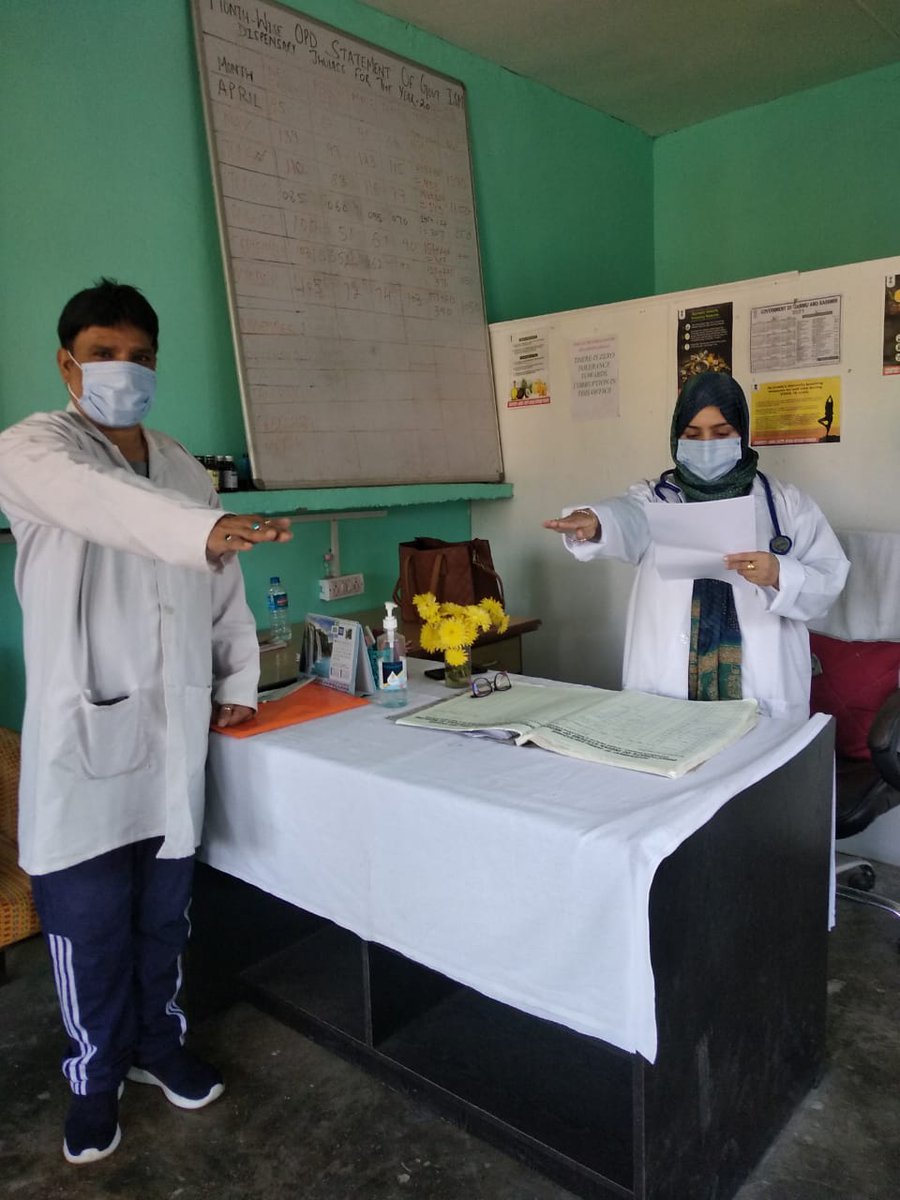 AdmoIsm's tweet photo. Pledge taking ceremony on Constitution Day in District Ayush office Poonch and all Ayush health institutions of Poonch District today on 26-11-2021.#Admo poonch Dr Rakesh Sharma https://t.co/cslEks6u5I