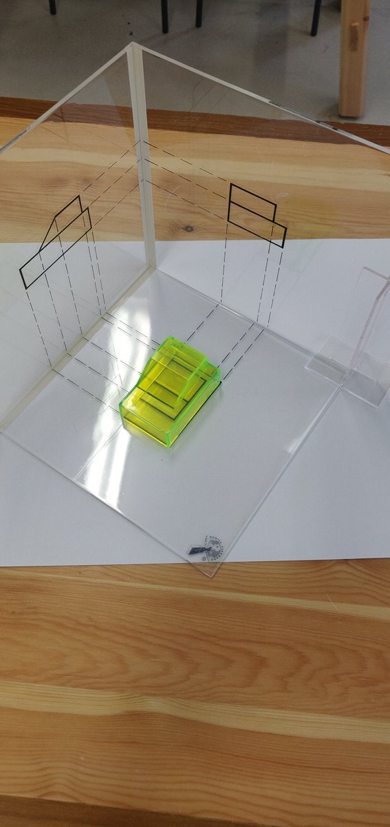 trevormca's tweet photo. Great start to introducing #OrthographicProjection using 3d printed and other models to help with visualisation and understanding of the topic! @GoatstownE #Graphics https://t.co/JLQuWtnFMr
