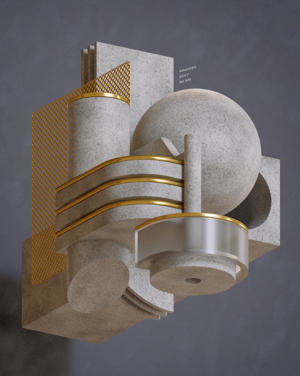 Bacosil's tweet photo. Inspired By Brutalism Architecture 05/09
Day 600
-
#brutalism #abstractobjects #NFTCommunity  #Blender3D https://t.co/MBHDbjE36T