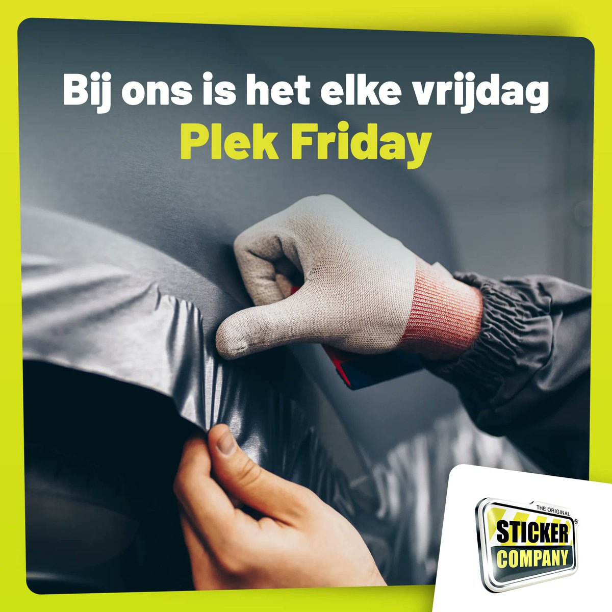 Black Friday?? Bij ons is het elke vrijdag Plek Friday!

Wij plakken lekker door  🙂 💪🏻

#blackfriday #plekfriday #stickers #wrapping #signing #vanzelfklevend