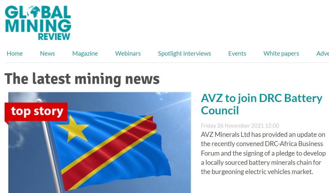 Rechnerhand's tweet image. TOP story! $AVZ #DRCAfricaBusinessForum #ManonoLithiumandTinProject