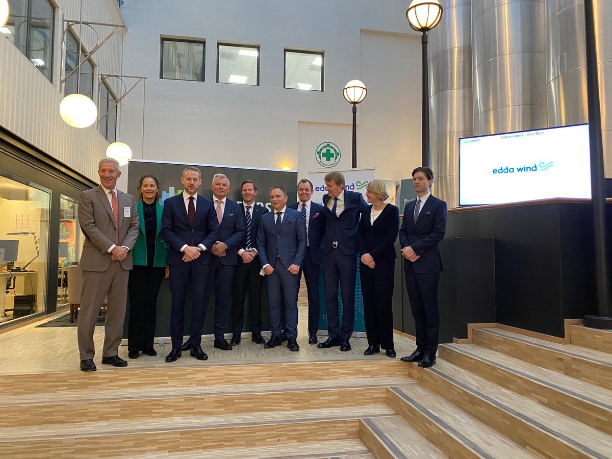 We congratulate Edda Wind for their successful initial public offering of NOK 1 billion on Oslo Stock Exchange. Edda Wind provides service operation vessels and high-quality service to the global offshore wind industry.We are thrilled to be a part of Edda Wind´s journey.