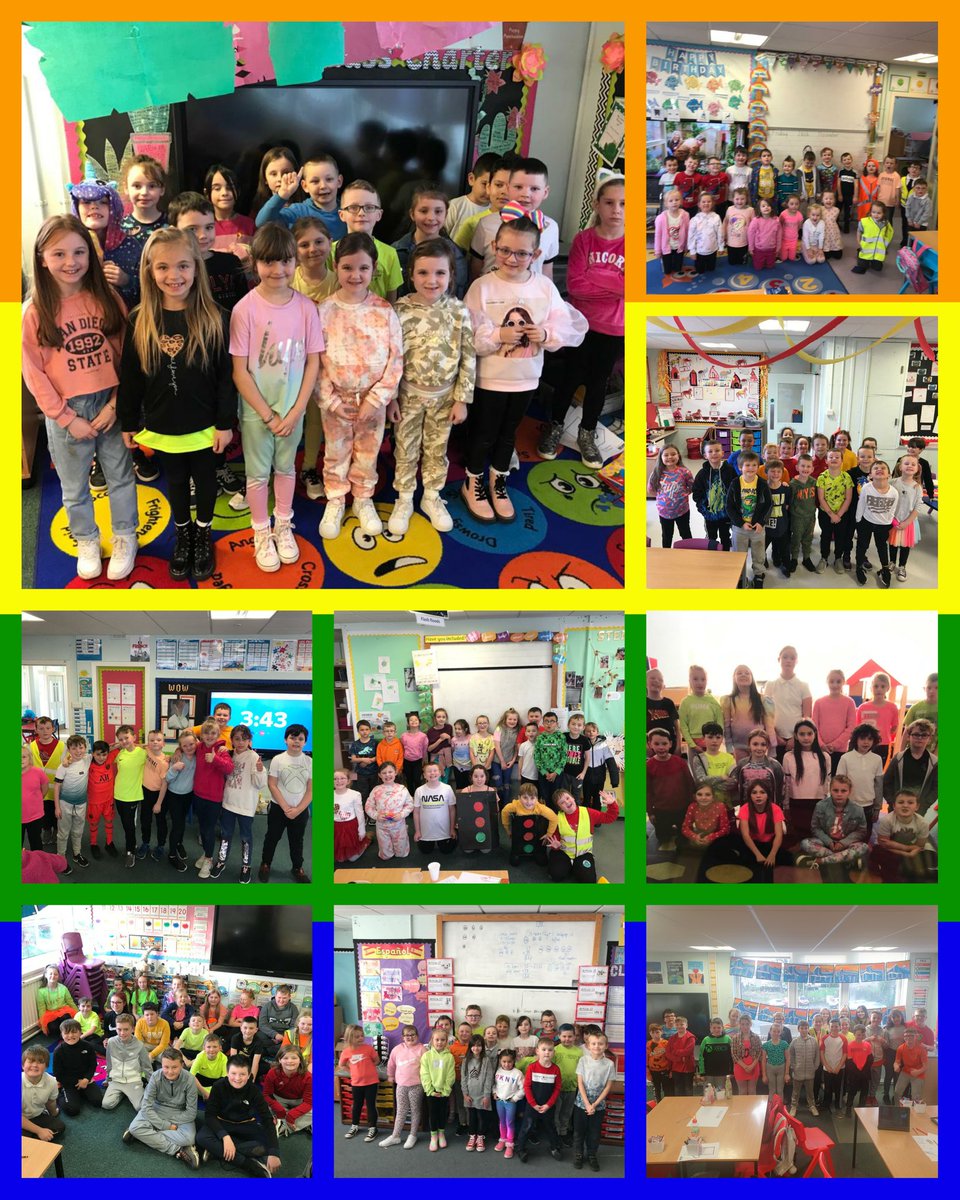 HayocksPS's tweet photo. Sunglasses were needed st @HayocksPS today due to a fantastic effort by our pupils who came in wearing bright colours for our Be Bright, Be Seen day! Well done everyone 👏 👍 😀 @roadsafetyNAC https://t.co/V3E6AMOHnC