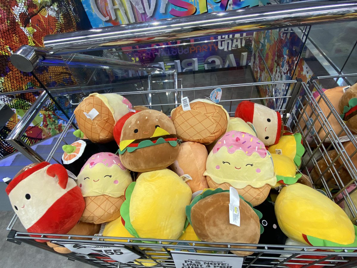 plushieoverload's tweet image. the squishmallows at my five below i could cry